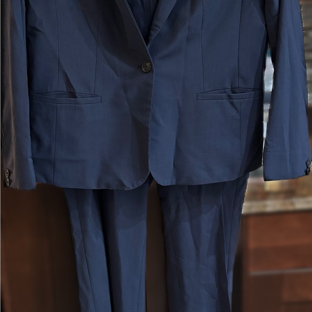 Banana Republic Blue Blazer Classic Suit Jacket and Pants